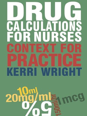 cover image of Drug Calculations for Nurses